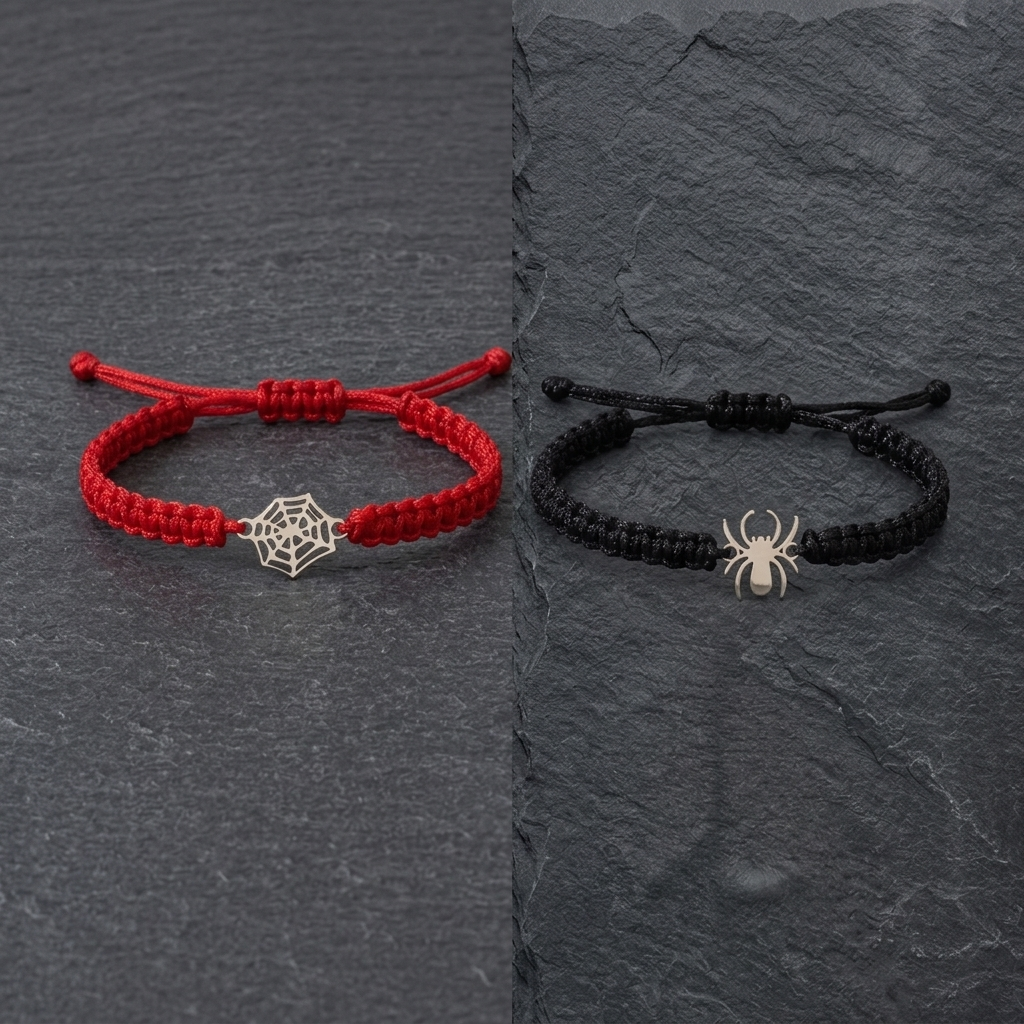 Bransoletka Spidey dla Par | Regulowana Pleciona