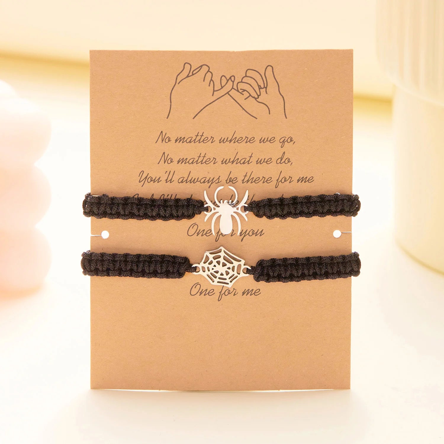 Bransoletka Spidey dla Par | Regulowana Pleciona