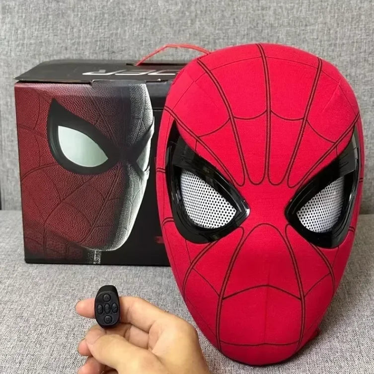 Elektroniczna Maska Spider-Man z Ruchomymi Oczami na pilota oraz manualna