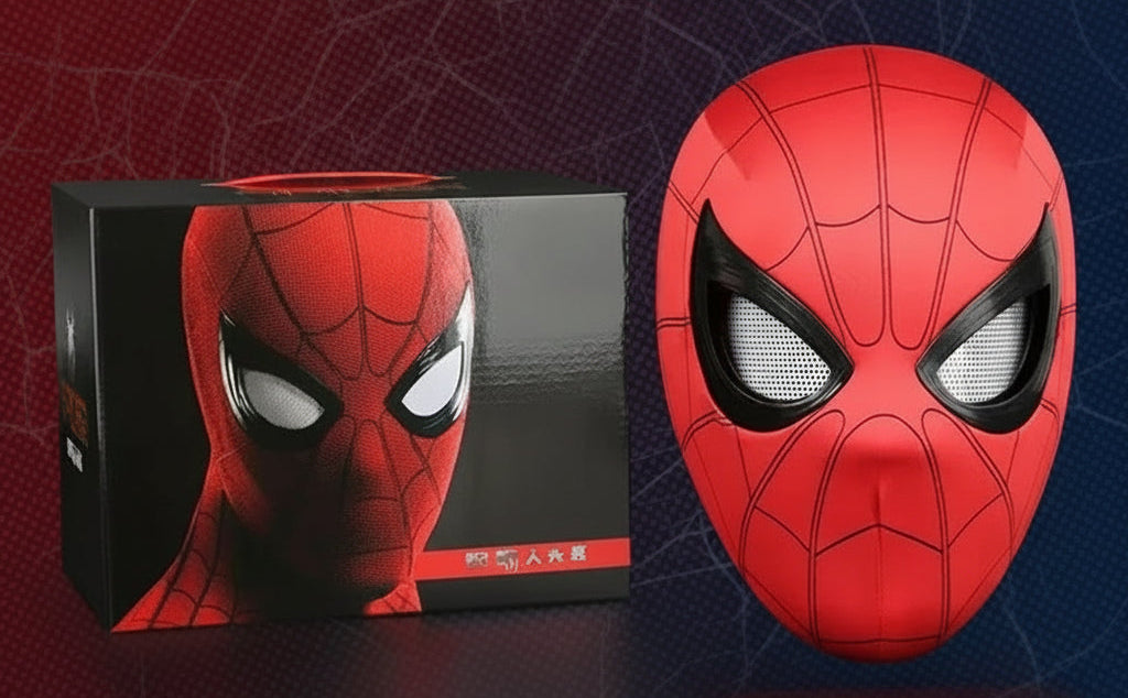 Elektroniczna Maska Spider-Man z Ruchomymi Oczami na pilota oraz manualna