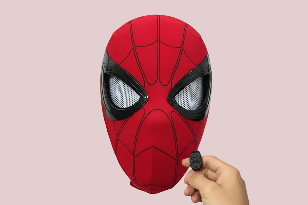 Elektroniczna Maska Spider-Man z Ruchomymi Oczami na pilota oraz manualna