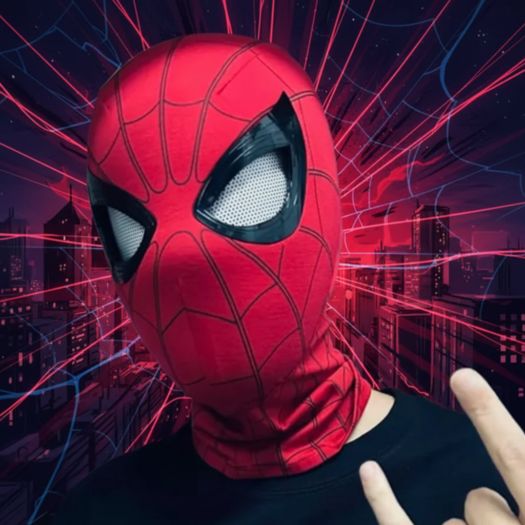 Elektroniczna Maska Spider-Man z Ruchomymi Oczami na pilota oraz manualna